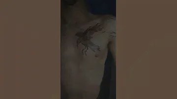 Тату ворона.